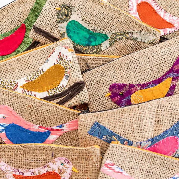 Handcrafted Rice and Silk Coin Purses and Pouches