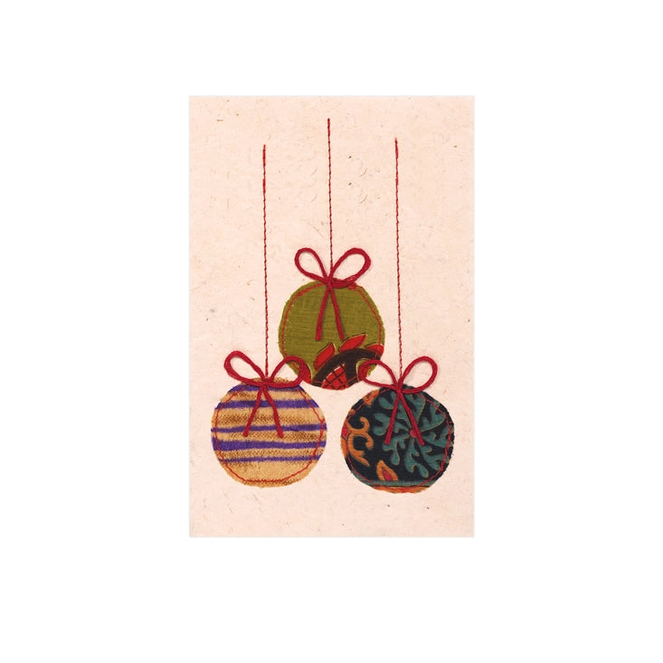 Holiday Greeting Cards - Upcycled Sari Handmade