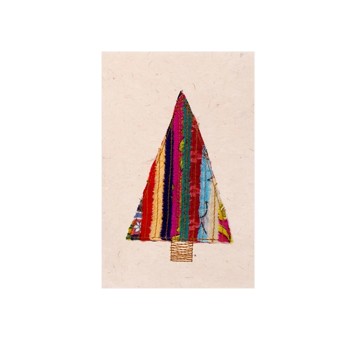 Holiday Greeting Cards - Upcycled Sari Handmade