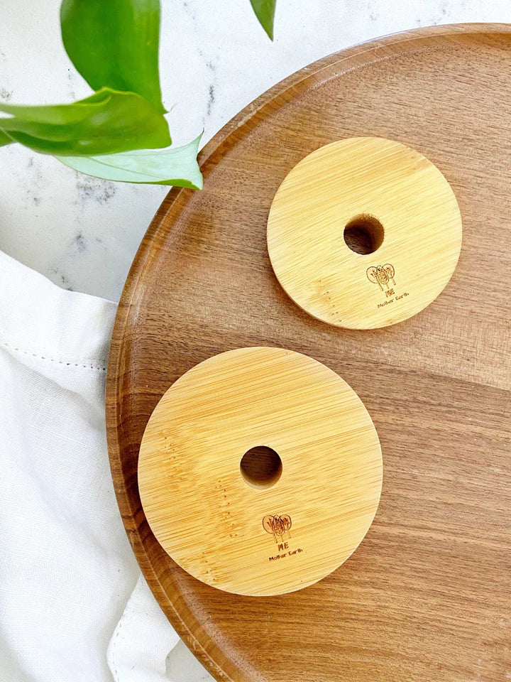 Bamboo Mason Jar Lid