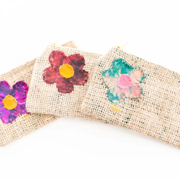 Handcrafted Rice and Silk Coin Purses and Pouches