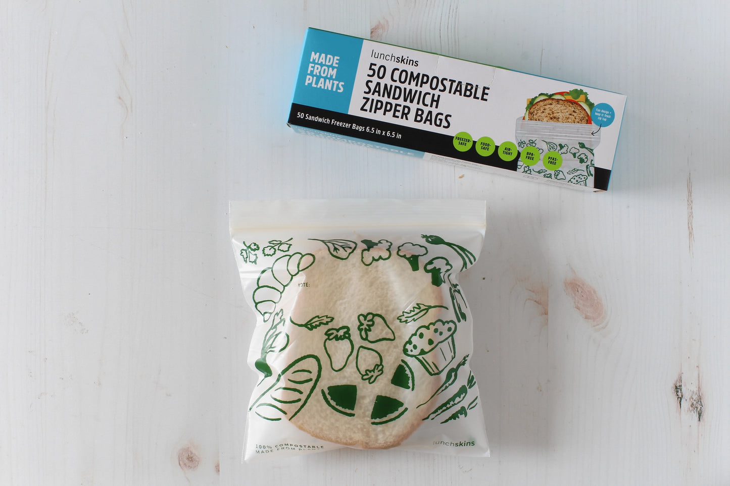 Compostable Ziptop Gallon and Sandwich Bags