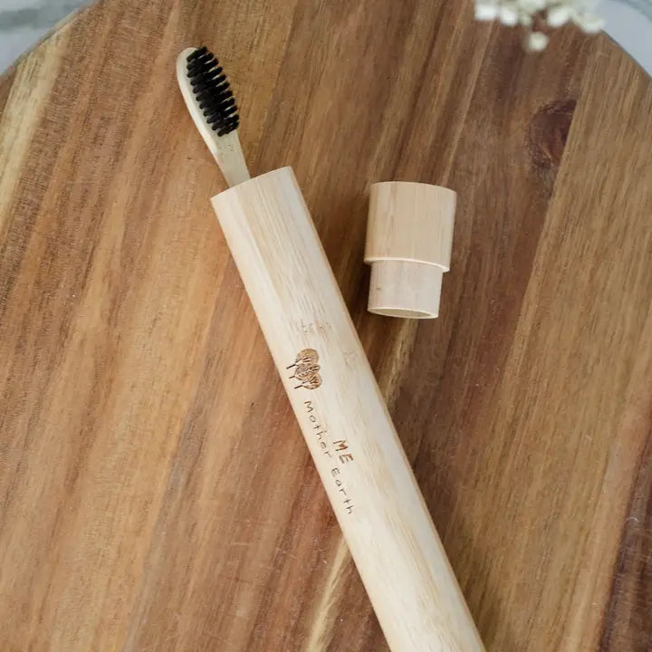 Bamboo Travel Toothbrush & Case