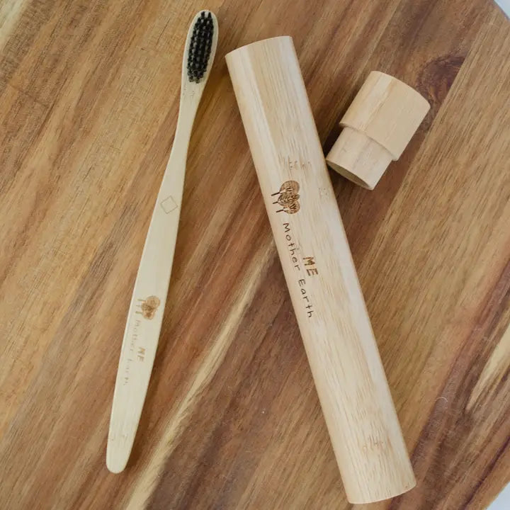 Bamboo Travel Toothbrush & Case