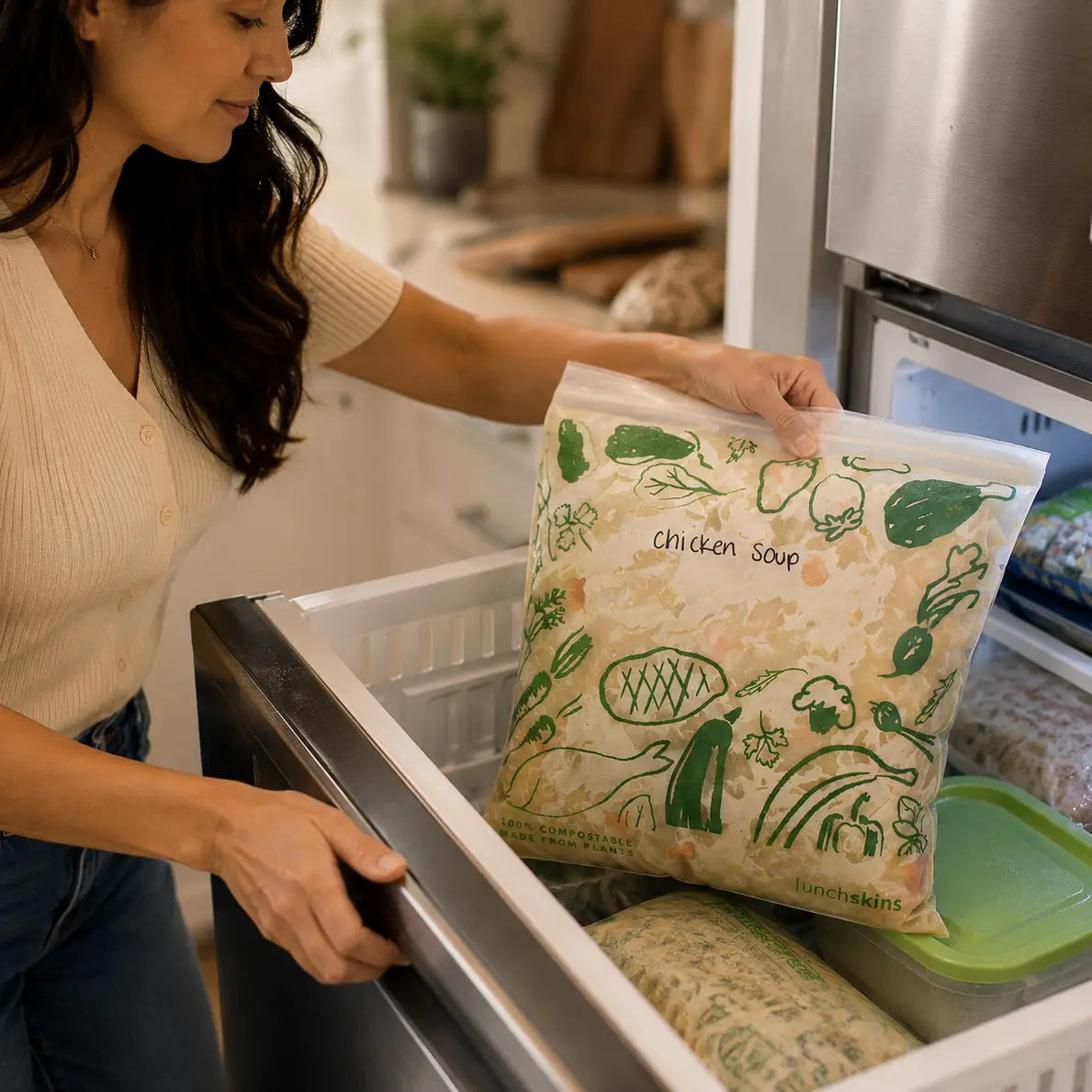 Compostable Ziptop Gallon and Sandwich Bags