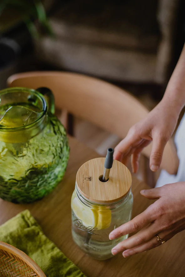 Bamboo Mason Jar Lids — good bottle refill shop